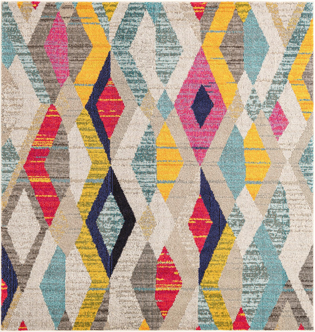 Sedona Vista Collection Area Rug -  Pricklypear Square Multi  lifestyle 21