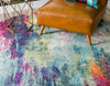 Chromatic Oasis Collection Area Rug -  Oasis Round Multi  lifestyle 35
