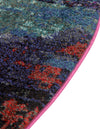Chromatic Oasis Collection Area Rug -  Oasis Round Multi  lifestyle 48