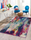 Chromatic Oasis Collection Area Rug -  Oasis Rectangular Multi  lifestyle 26