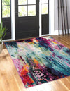 Chromatic Oasis Collection Area Rug -  Oasis Rectangular Multi  lifestyle 41