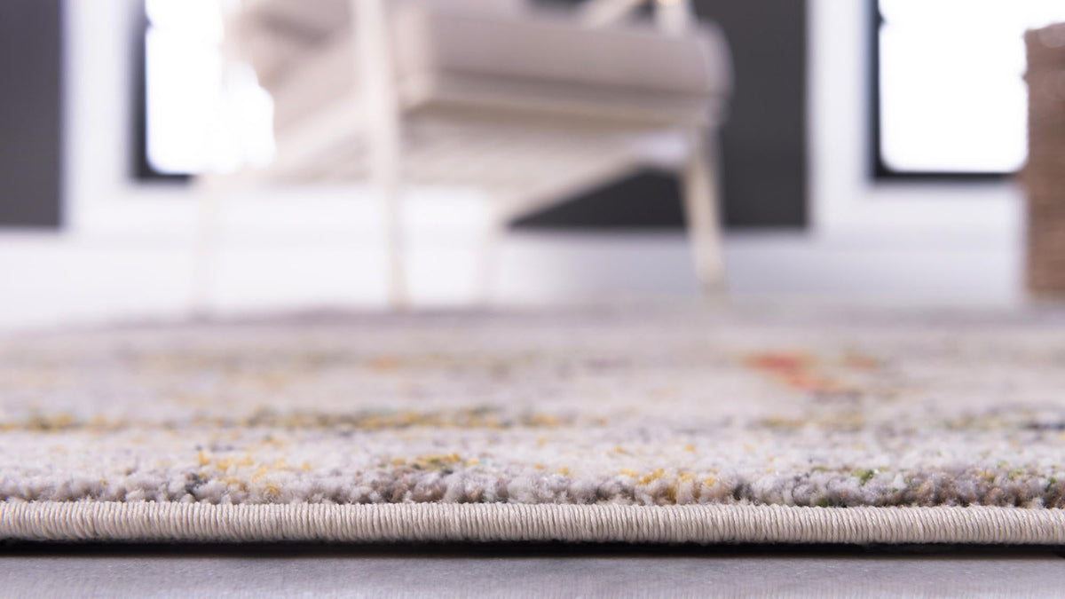 Chromatic Oasis Collection Area Rug -  Prism Rectangle Gray  lifestyle 5