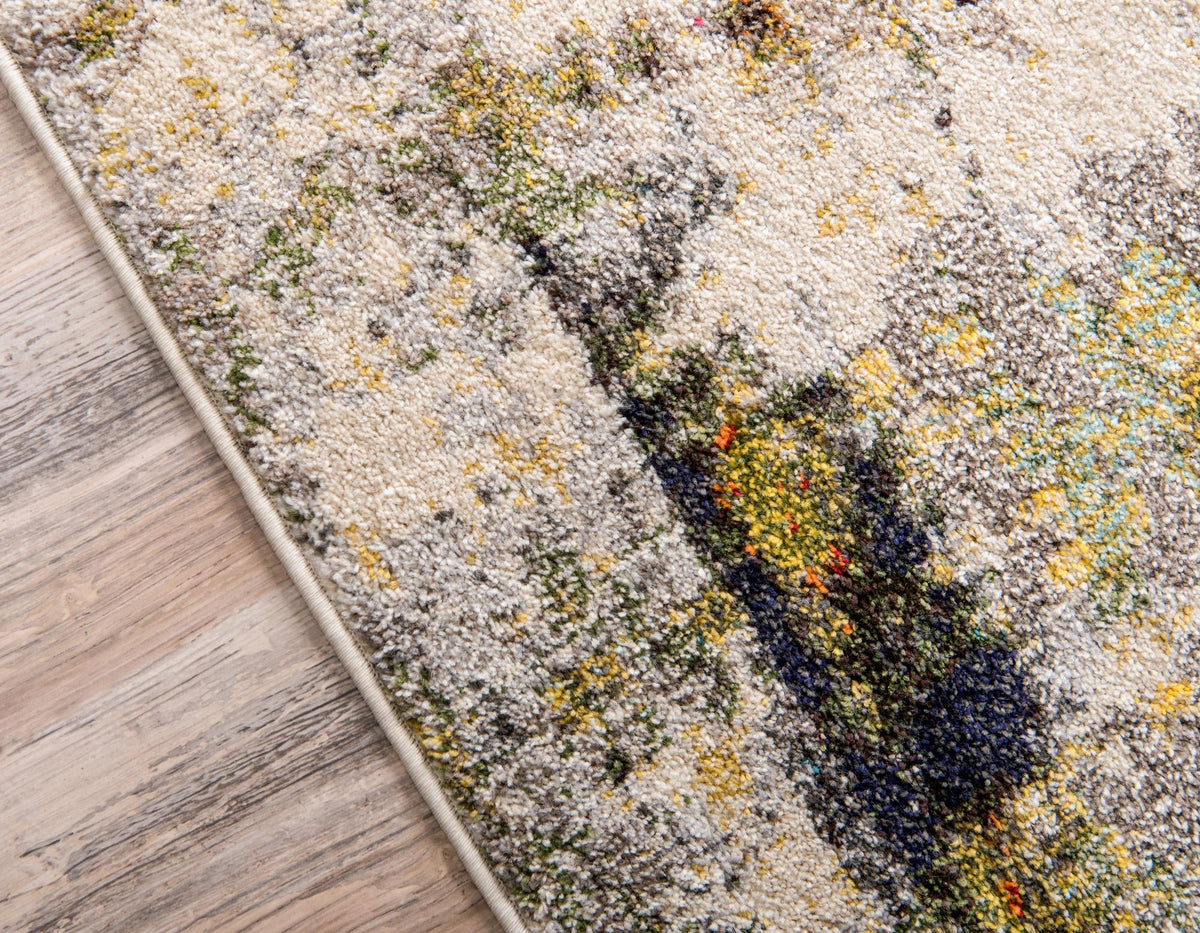 Chromatic Oasis Collection Area Rug -  Prism Rectangle Gray  lifestyle 11