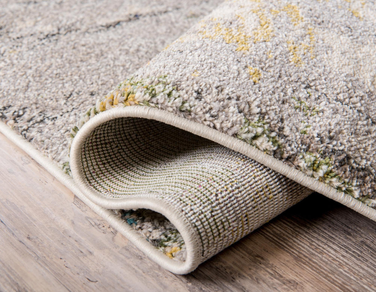 Chromatic Oasis Collection Area Rug -  Prism Rectangle Gray  lifestyle 13