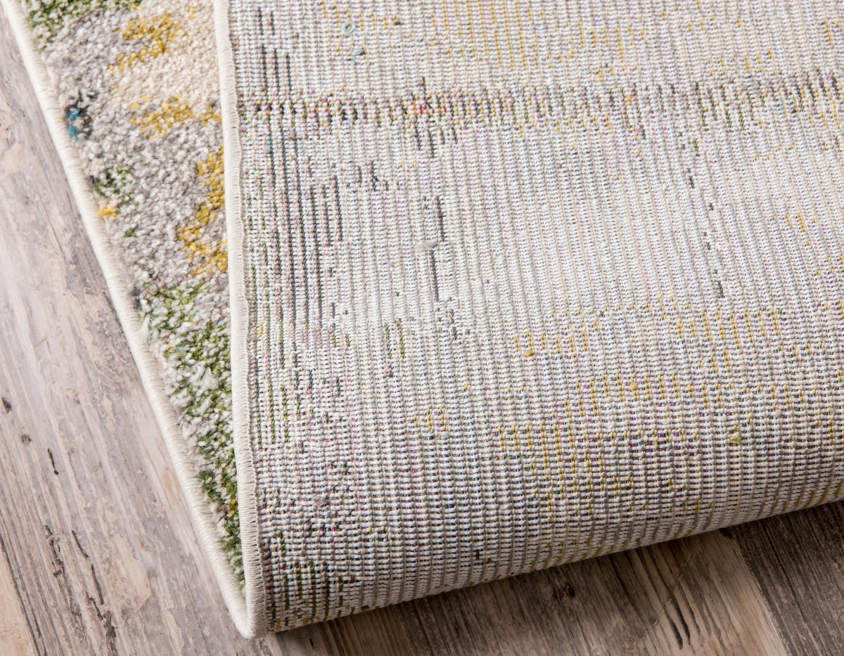 Chromatic Oasis Collection Area Rug -  Prism Rectangle Gray  lifestyle 14