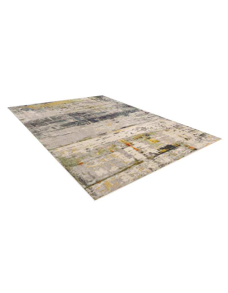 Chromatic Oasis Collection Area Rug -  Prism Rectangle Gray  lifestyle 4