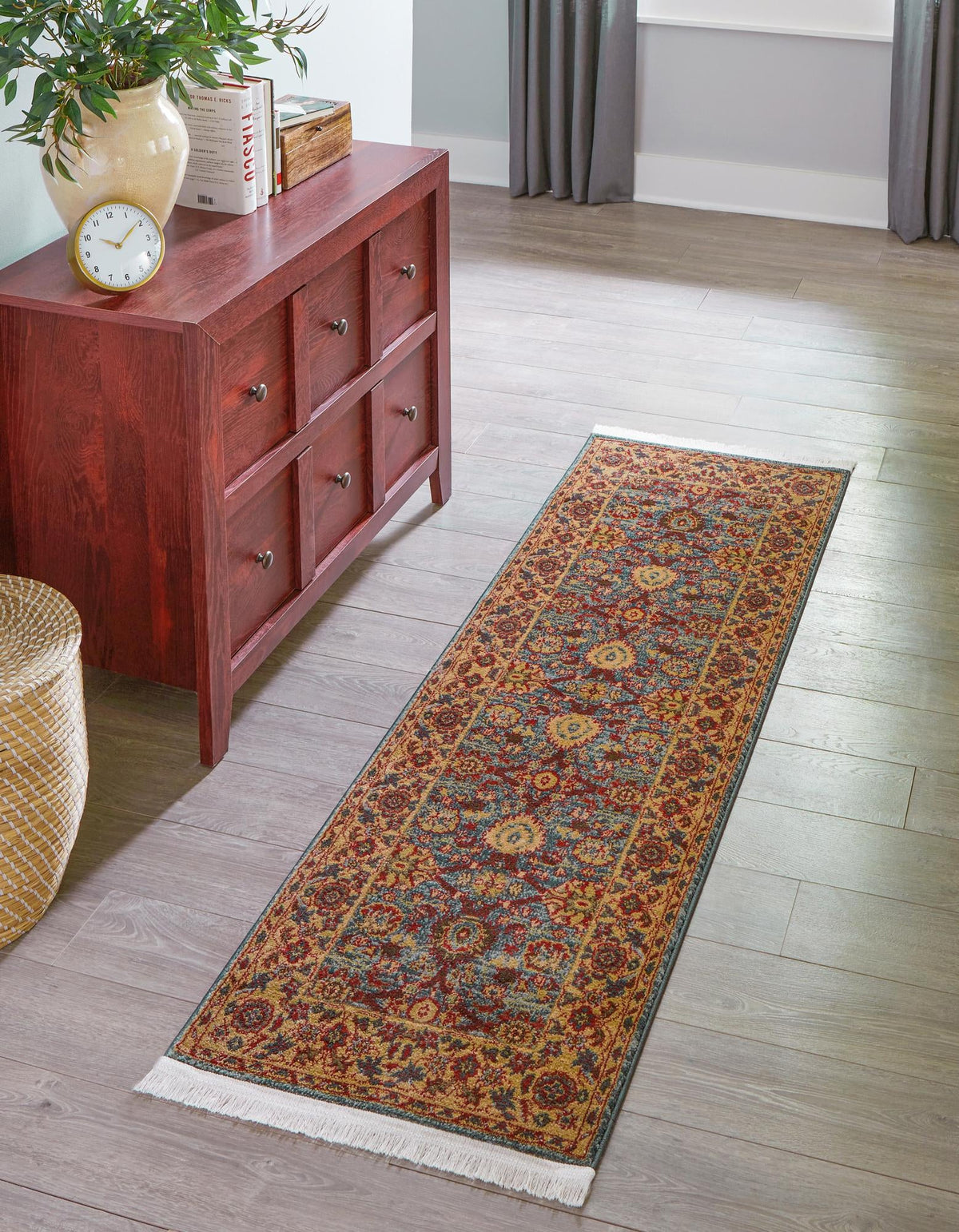 Chelsea Elegance Collection Area Rug -  Osterley Runner Blue  lifestyle 85