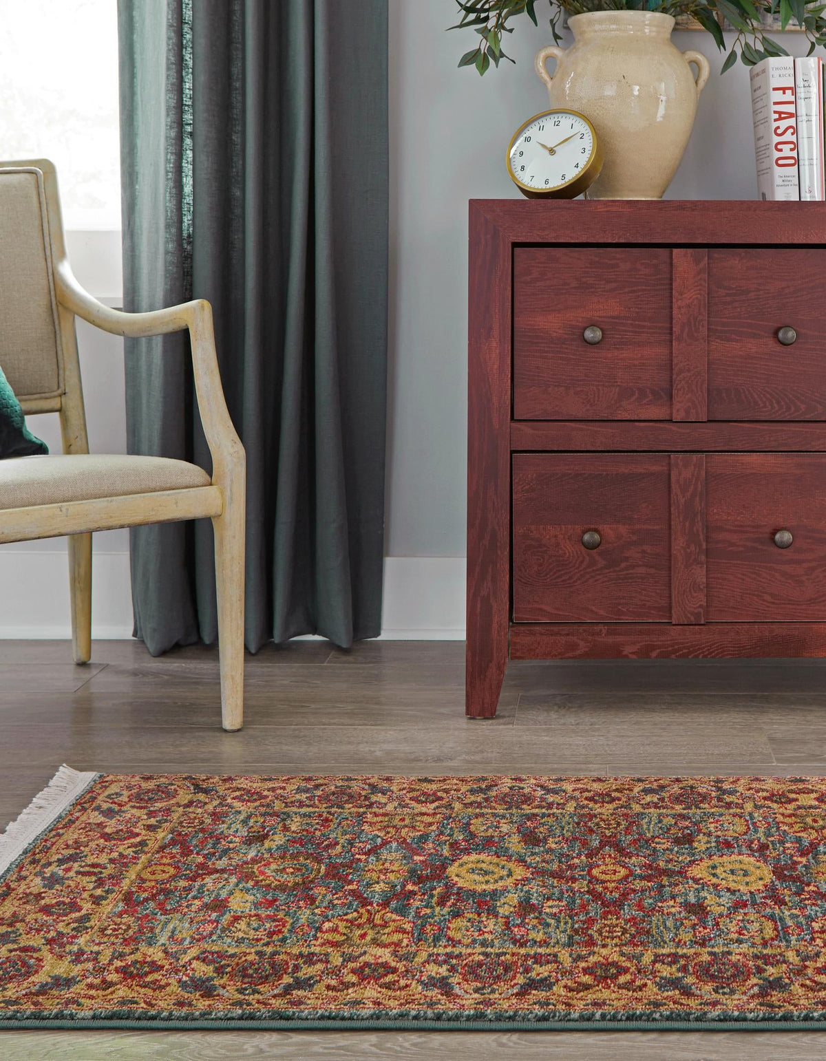 Chelsea Elegance Collection Area Rug -  Osterley Runner Blue  lifestyle 86