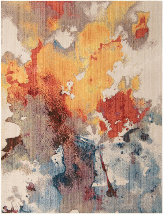 Urban Hub Collection Area Rug -  Skyline Rectangle Multi Main