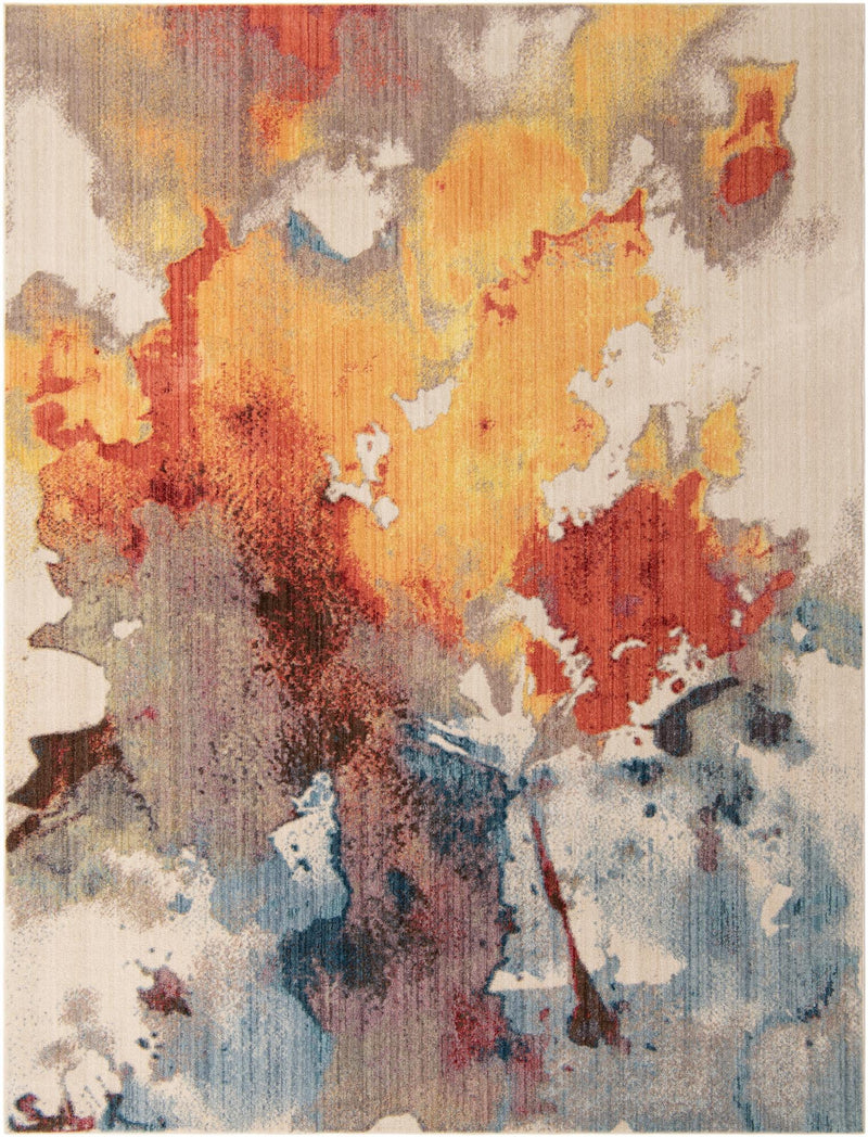 Urban Hub Collection Area Rug -  Skyline Rectangle Multi Main