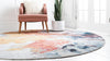 Urban Hub Collection Area Rug -  Skyline Round Multi  lifestyle 22