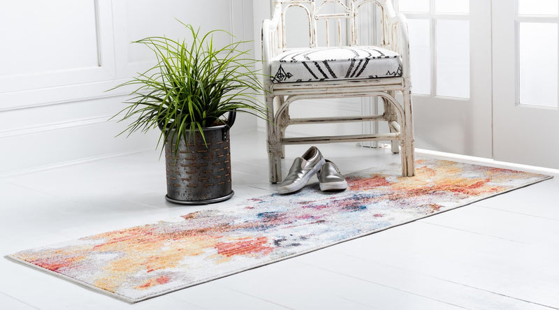 Urban Hub Collection Area Rug -  Skyline Runner Multi  lifestyle 21