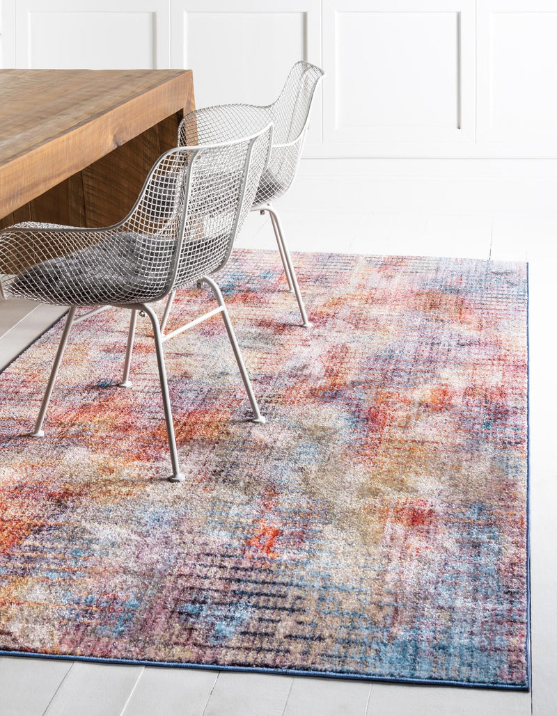 Urban Hub Collection Area Rug -  Avenue Rectangle Multi  lifestyle 2