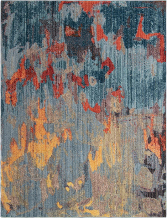 Urban Hub Collection Area Rug -  Alley Rectangle Multi Main