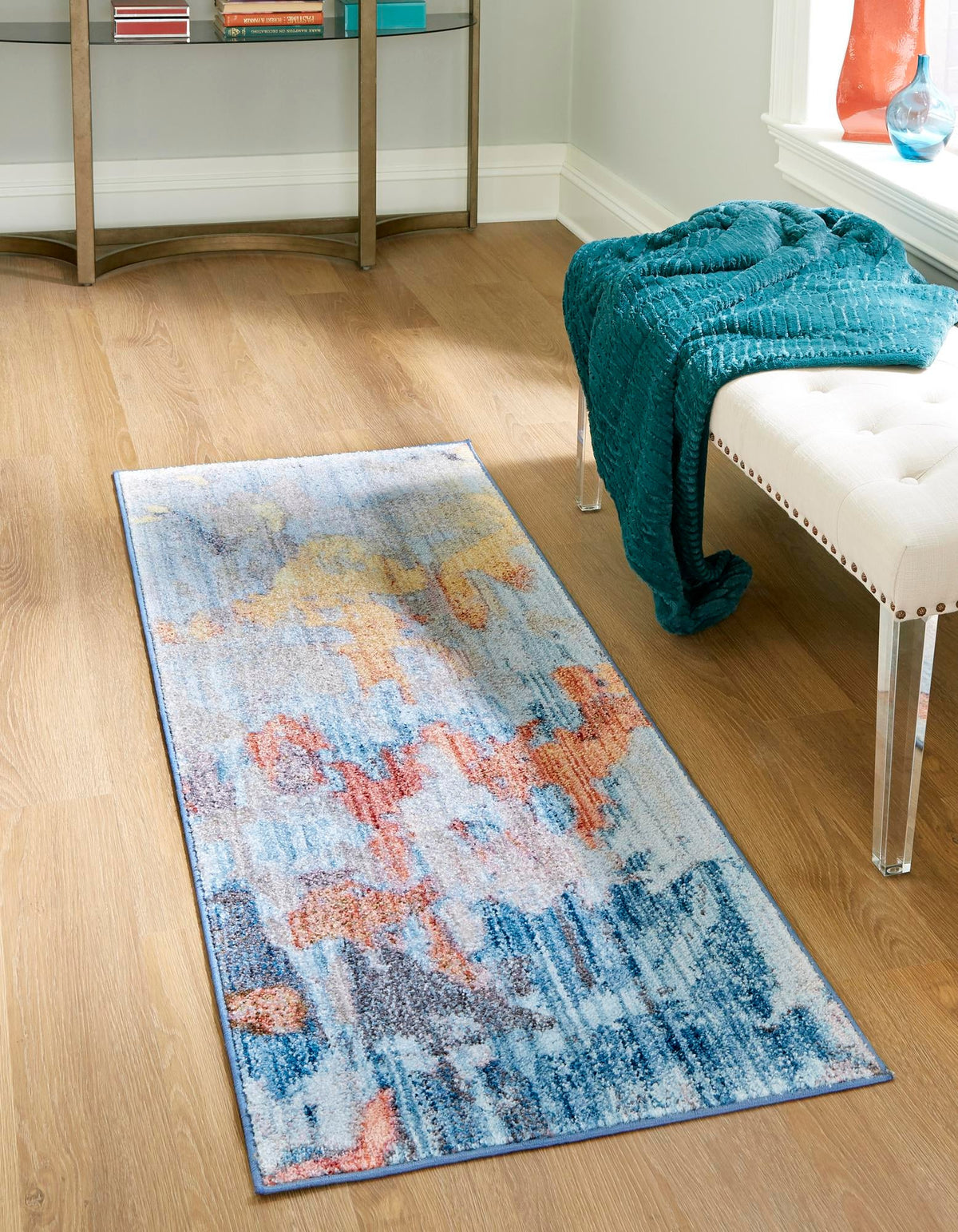 Urban Hub Collection Area Rug -  Alley Runner Multi  lifestyle 18