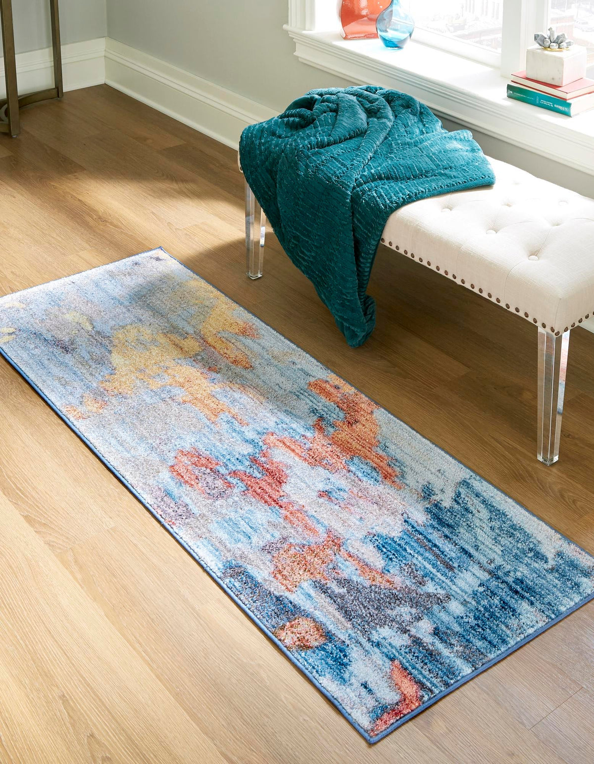 Urban Hub Collection Area Rug -  Alley Runner Multi  lifestyle 20