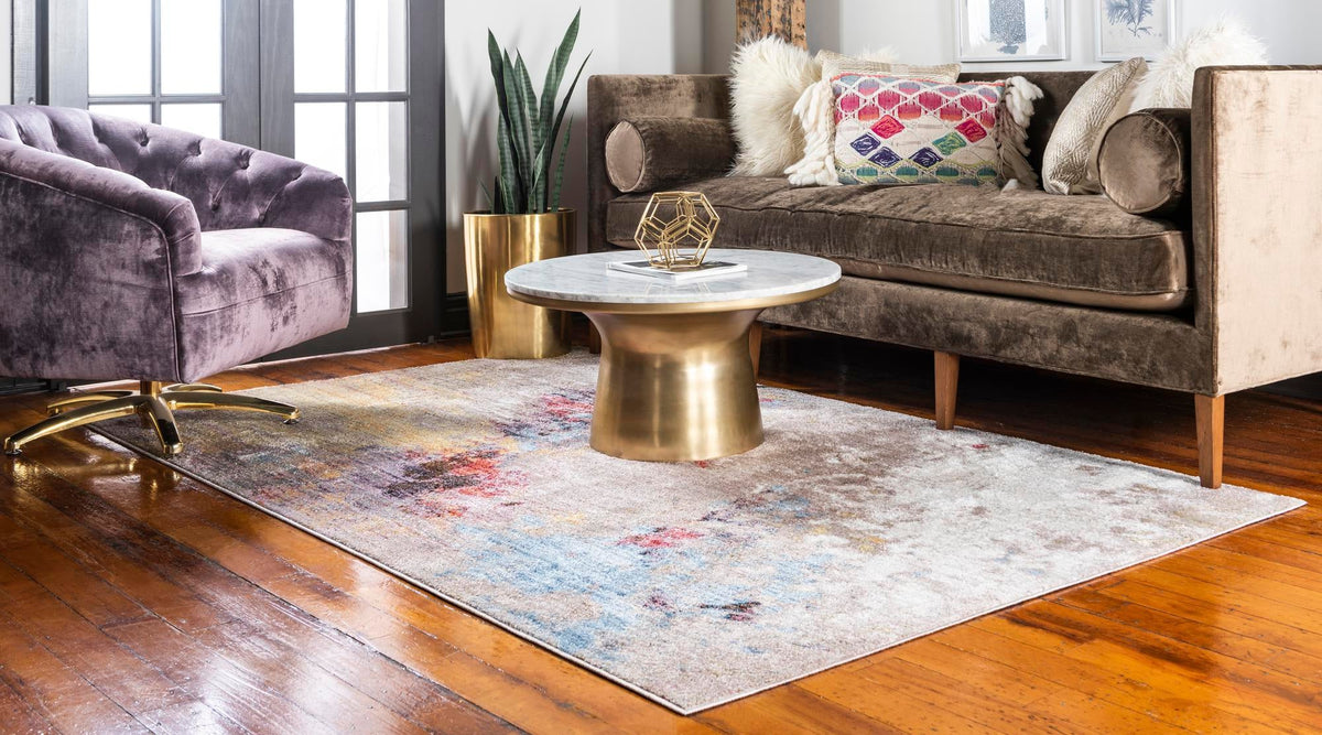 Urban Hub Collection Area Rug -  Boulevard Rectangle Multi  lifestyle 3