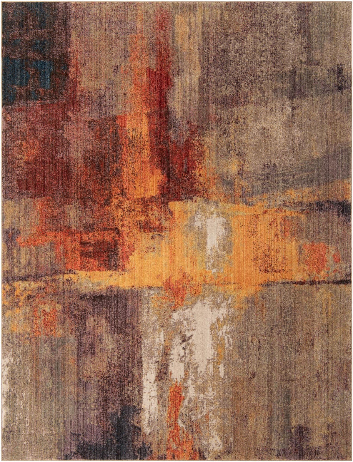Urban Hub Collection Area Rug -  Cityscape Rectangle Multi Main