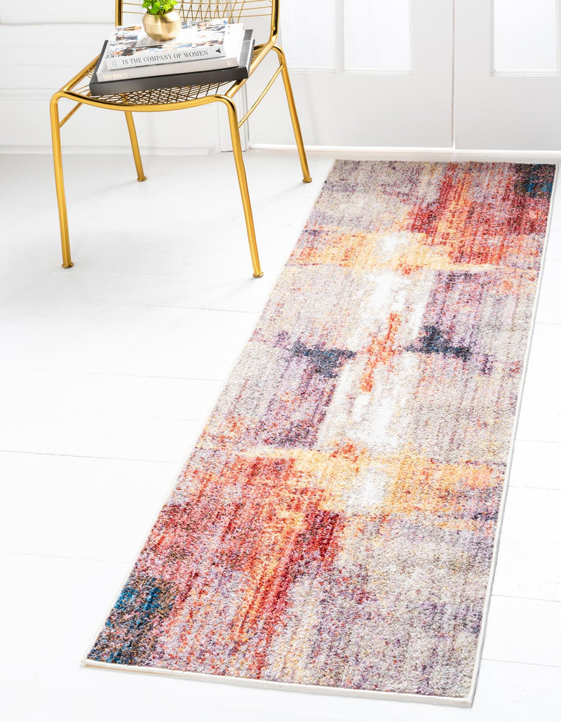 Urban Hub Collection Area Rug -  Cityscape Runner Multi  lifestyle 16