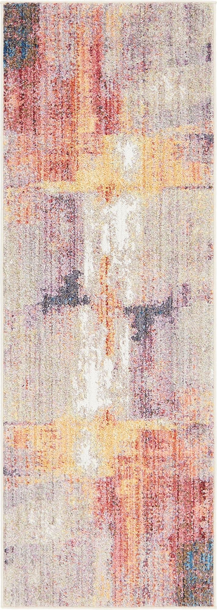 Urban Hub Collection Area Rug -  Cityscape Runner Multi  lifestyle 3