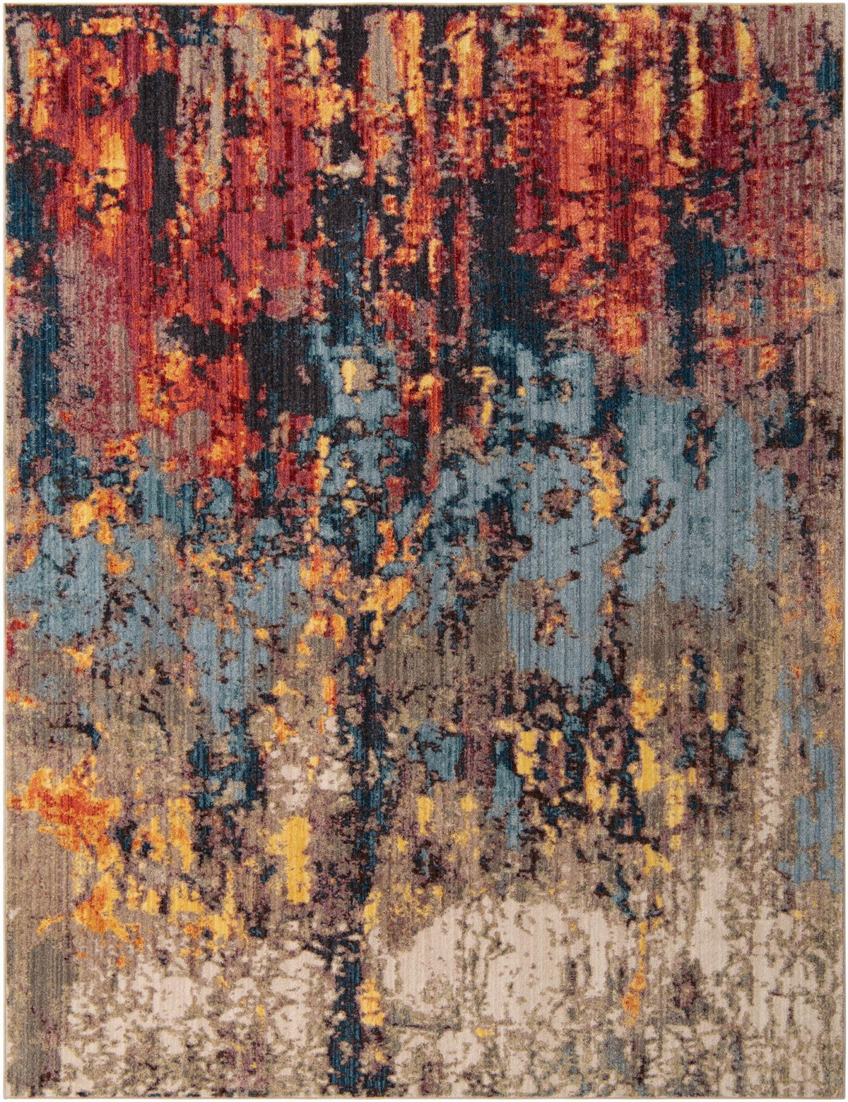 Urban Hub Collection Area Rug -  Junction Rectangle Multi Main
