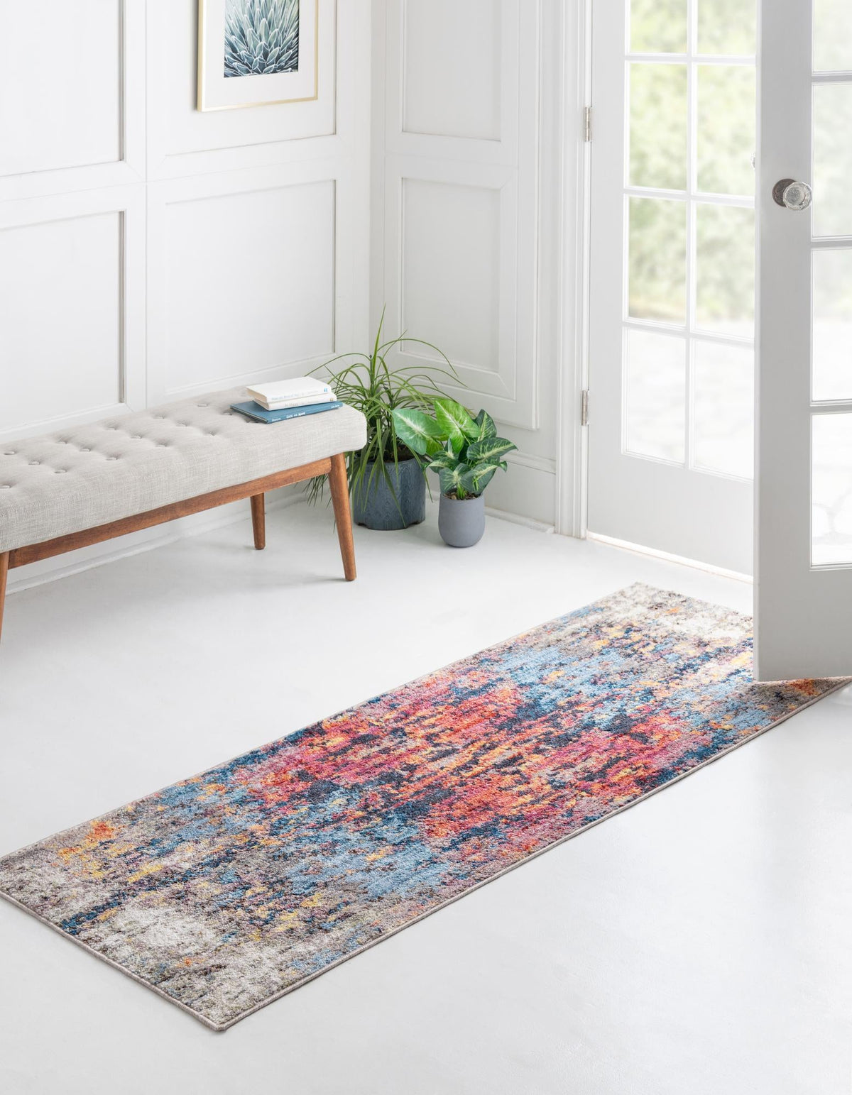 Urban Hub Collection Area Rug -  Junction Runner Multi  lifestyle 22