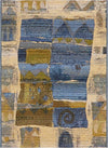 Urban Terrace Collection Area Rug -  Cobblestone Rectangle Blue  lifestyle 2