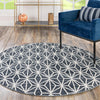Metro Heights Collection Area Rug -  Hudson Round Navy Blue  lifestyle 117