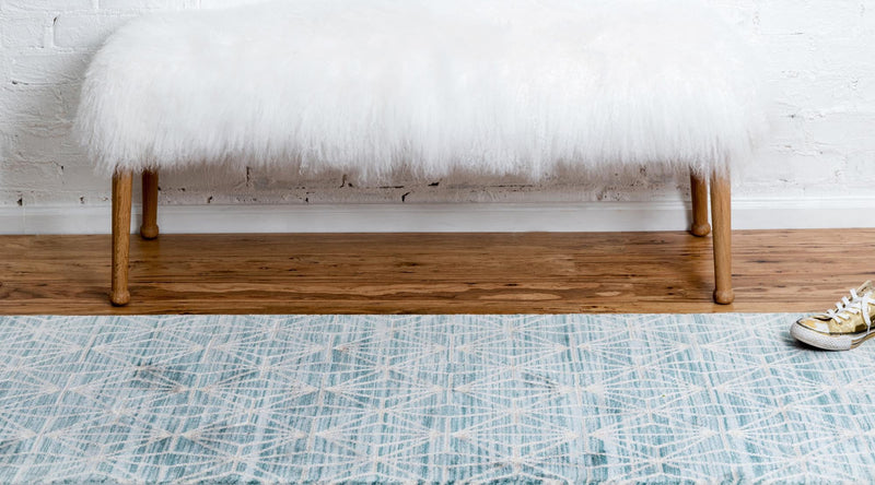Metro Heights Collection Area Rug -  Hudson Runner Blue  lifestyle 104
