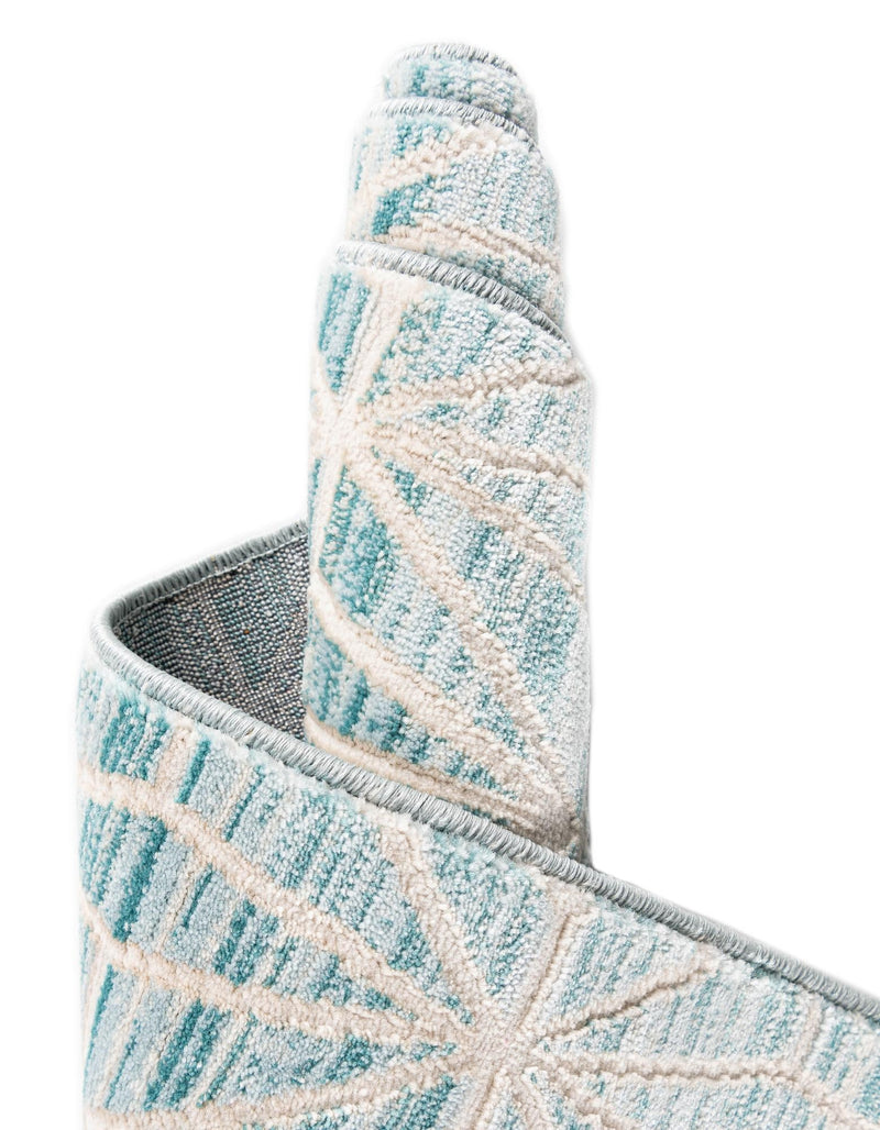 Metro Heights Collection Area Rug -  Hudson Runner Blue  lifestyle 136