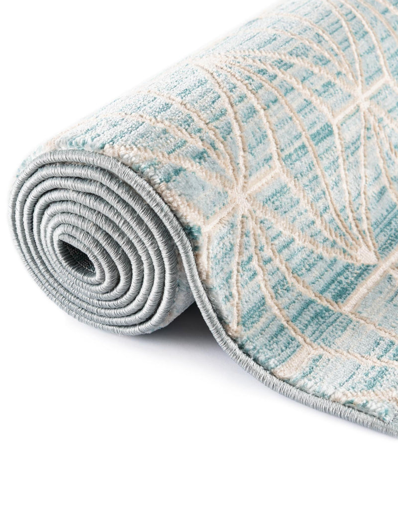 Metro Heights Collection Area Rug -  Hudson Runner Blue  lifestyle 142