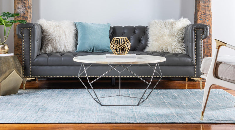 Metro Heights Collection Area Rug -  Hudson Rectangle Blue  lifestyle 19