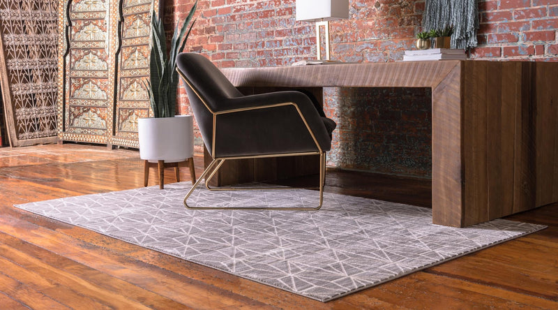 Metro Heights Collection Area Rug -  Hudson Rectangle Gray  lifestyle 12