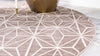 Metro Heights Collection Area Rug -  Hudson Round Brown  lifestyle 75