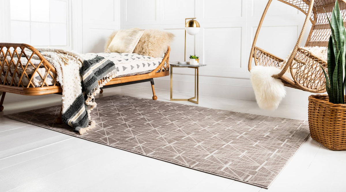 Metro Heights Collection Area Rug -  Hudson Rectangle Brown  lifestyle 11