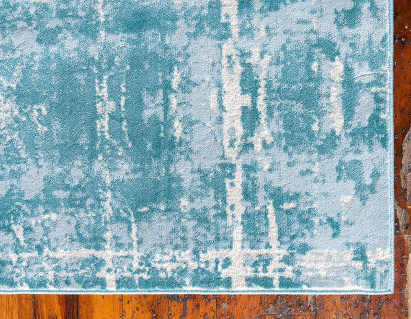 Metro Heights Collection Area Rug -  Flatiron Rectangle Turquoise  lifestyle 25