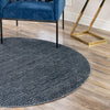 Metro Heights Collection Area Rug -  Hamilton Round Navy Blue  lifestyle 72