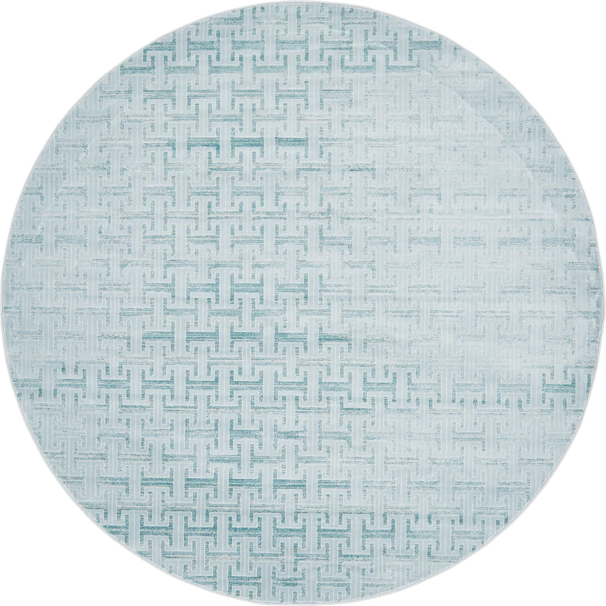 Metro Heights Collection Area Rug -  Hamilton Round Blue  lifestyle 62