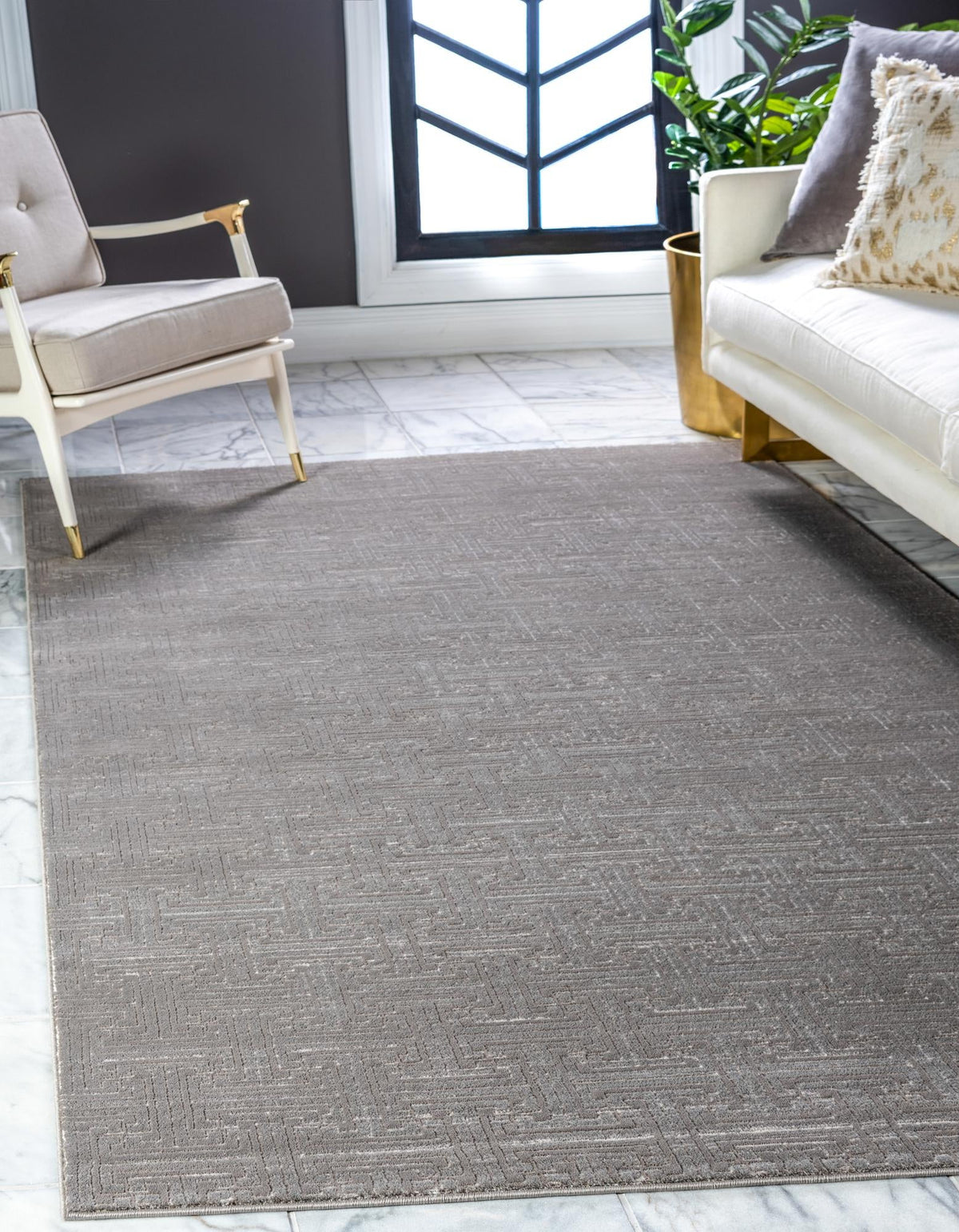 Metro Heights Collection Area Rug -  Hamilton Rectangle Gray  lifestyle 3