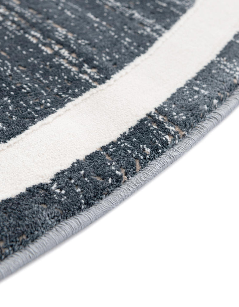 Metro Heights Collection Area Rug -  Bronx Round Navy Blue  lifestyle 103