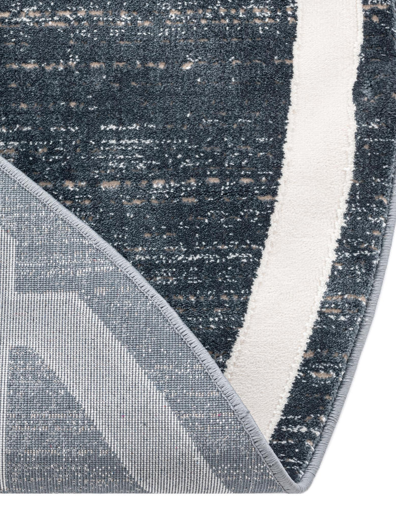 Metro Heights Collection Area Rug -  Bronx Round Navy Blue  lifestyle 115