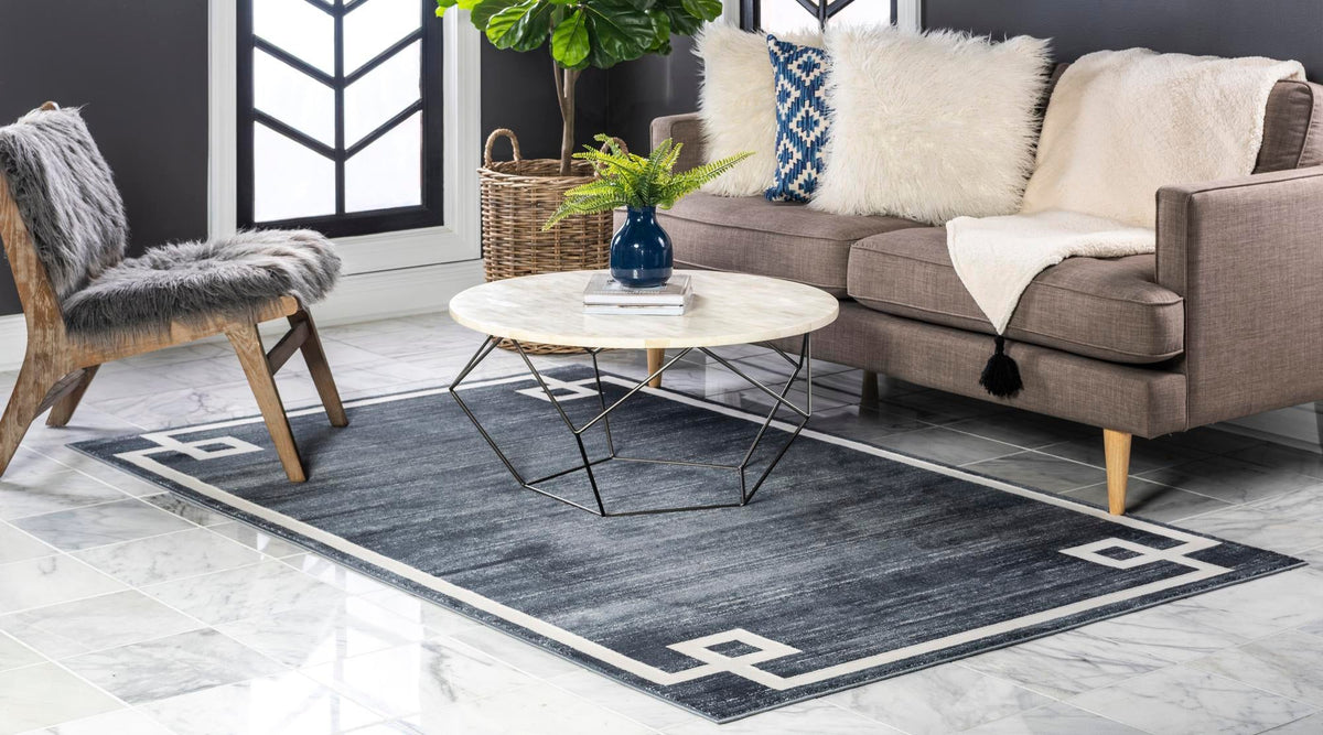 Metro Heights Collection Area Rug -  Bronx Rectangle Navy Blue  lifestyle 12