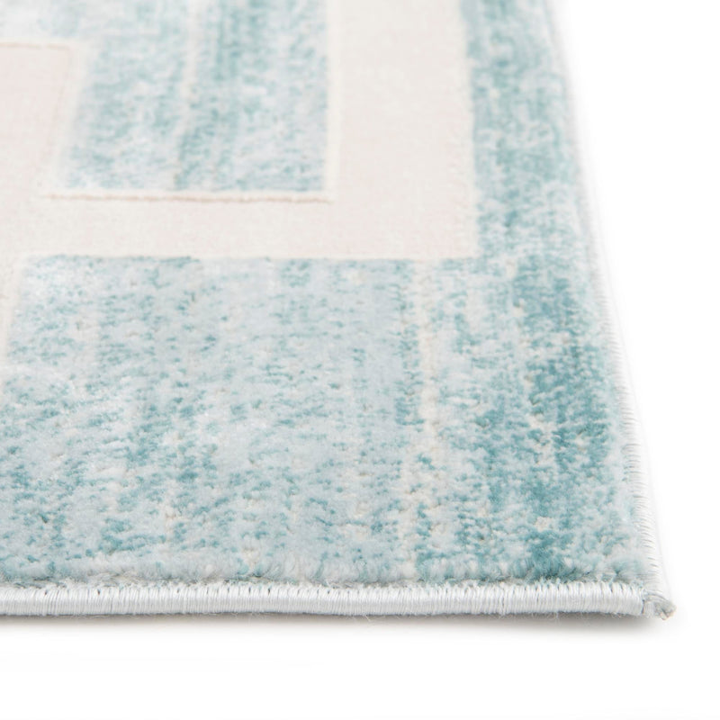 Metro Heights Collection Area Rug -  Bronx Runner Turquoise  lifestyle 104