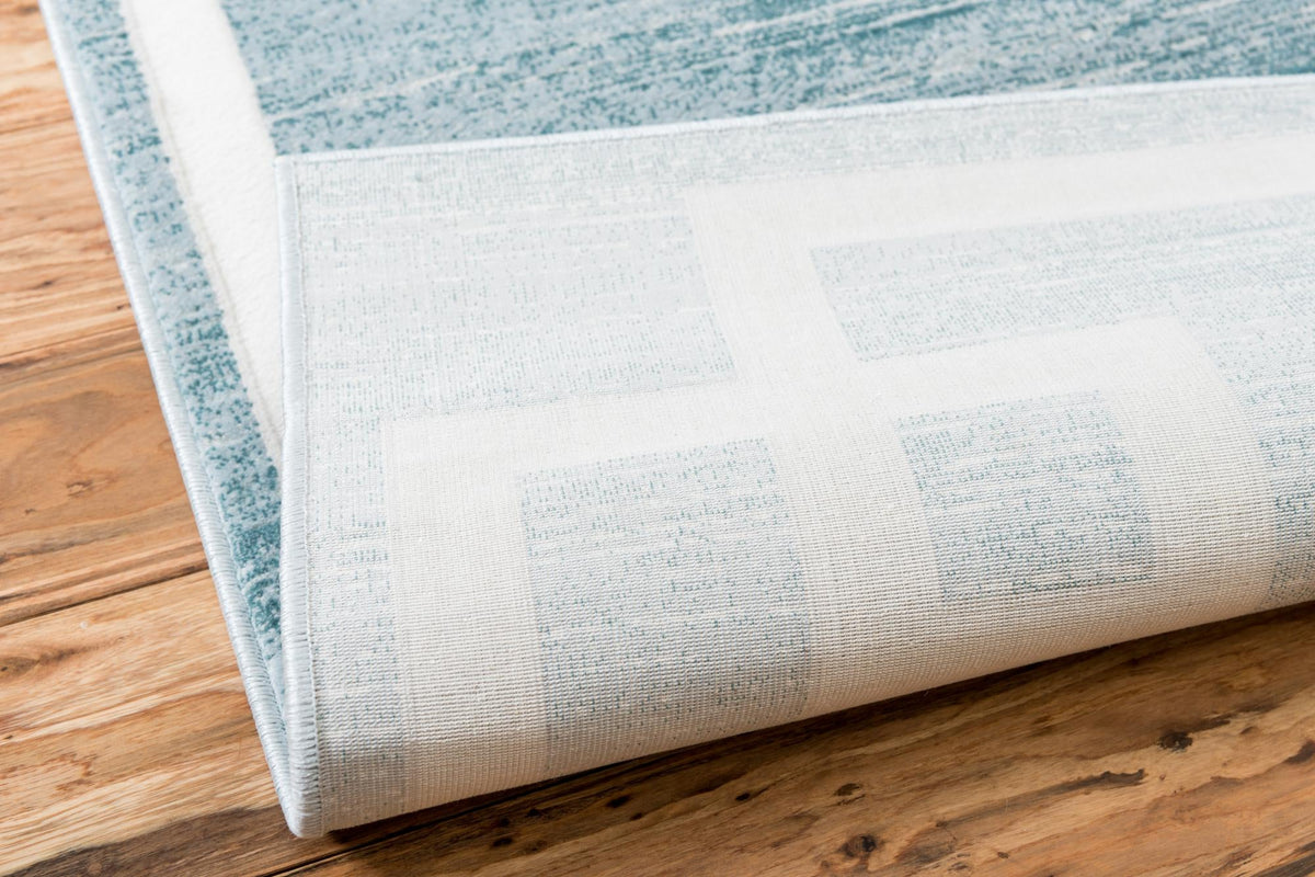 Metro Heights Collection Area Rug -  Bronx Rectangle Turquoise  lifestyle 9