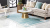 Metro Heights Collection Area Rug -  Bronx Rectangle Turquoise  lifestyle 13
