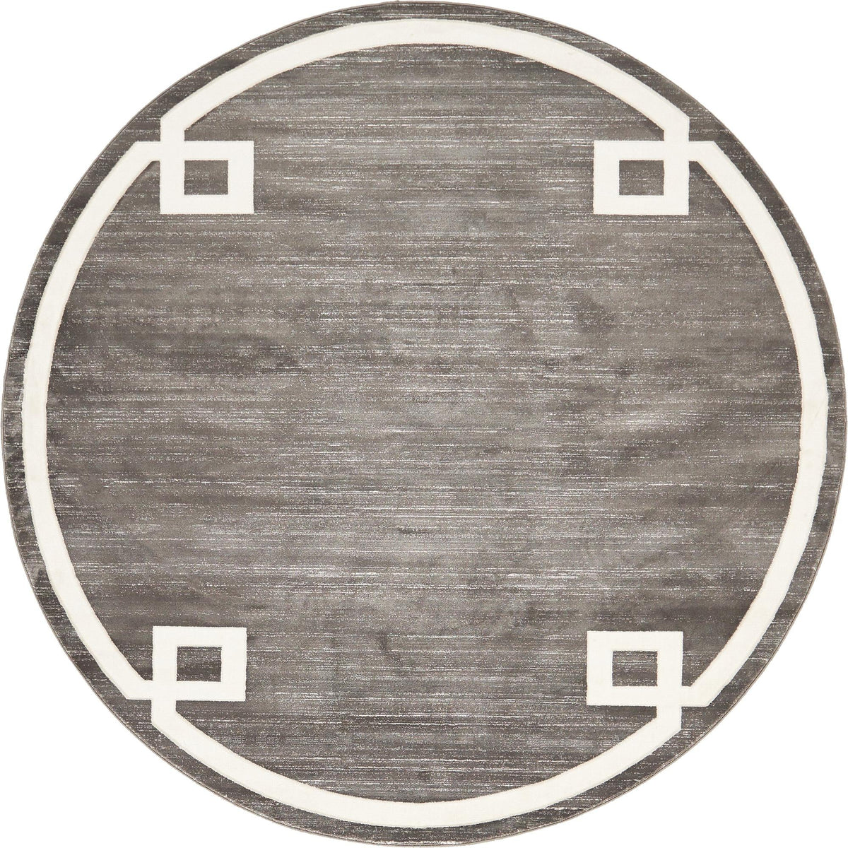 Metro Heights Collection Area Rug -  Bronx Round Gray  lifestyle 95