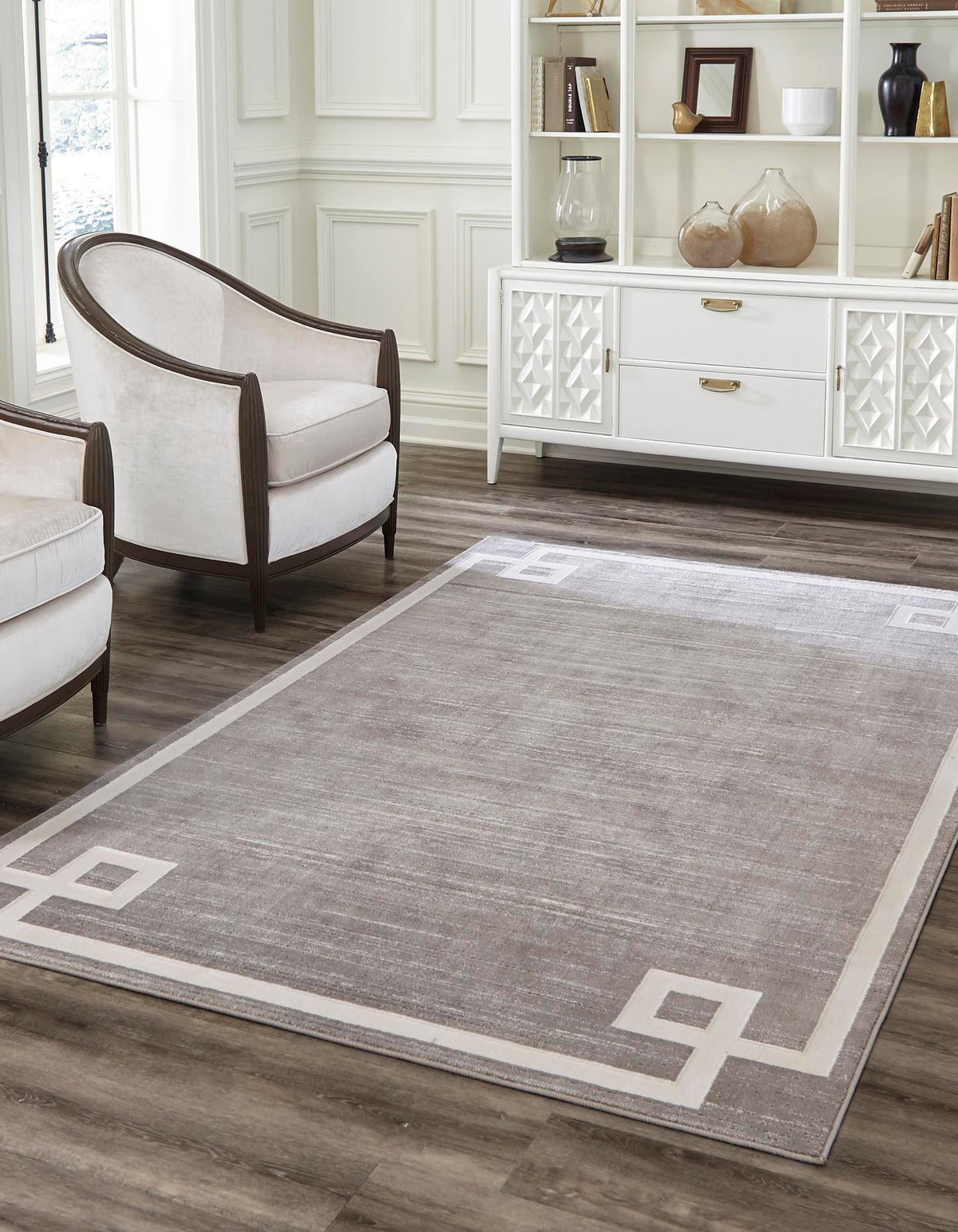 Metro Heights Collection Area Rug -  Bronx Rectangle Gray  lifestyle 7