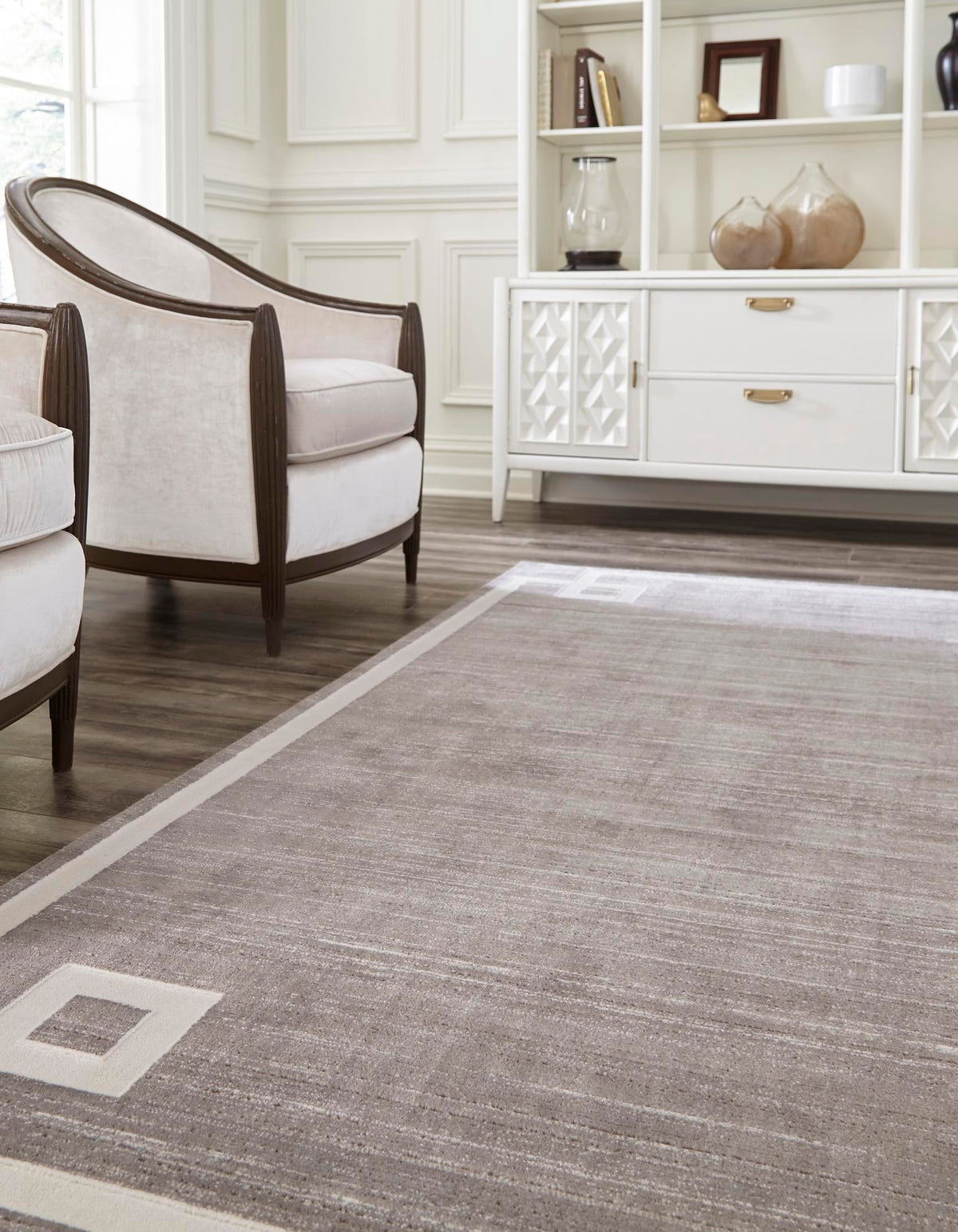 Metro Heights Collection Area Rug -  Bronx Rectangle Gray  lifestyle 14