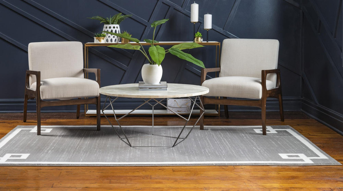 Metro Heights Collection Area Rug -  Bronx Rectangle Gray  lifestyle 19