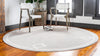 Metro Heights Collection Area Rug -  Bronx Round Beige  lifestyle 79
